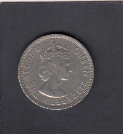 Beschrijving: 1 Rupee ELIZABETH II